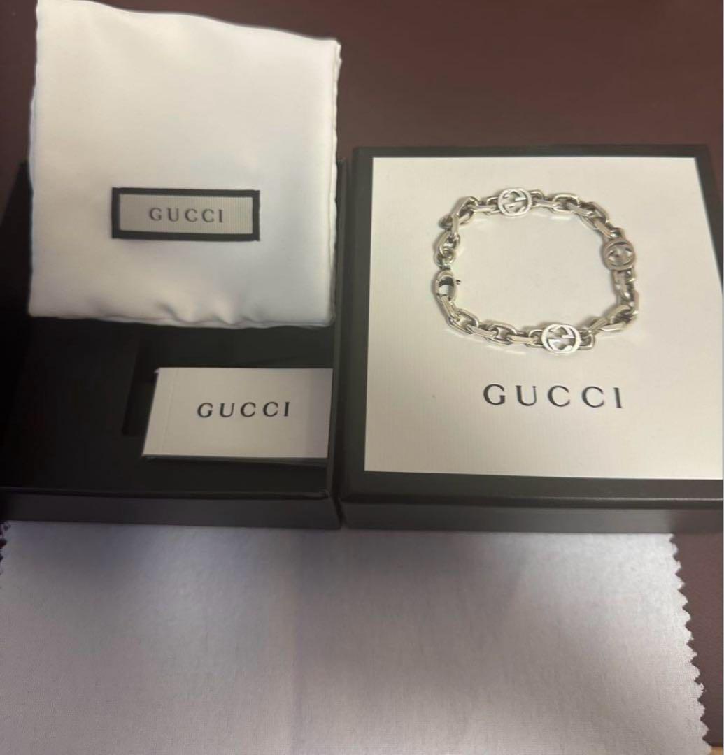 GUCCI インターロッキング チェーン ブレスレット