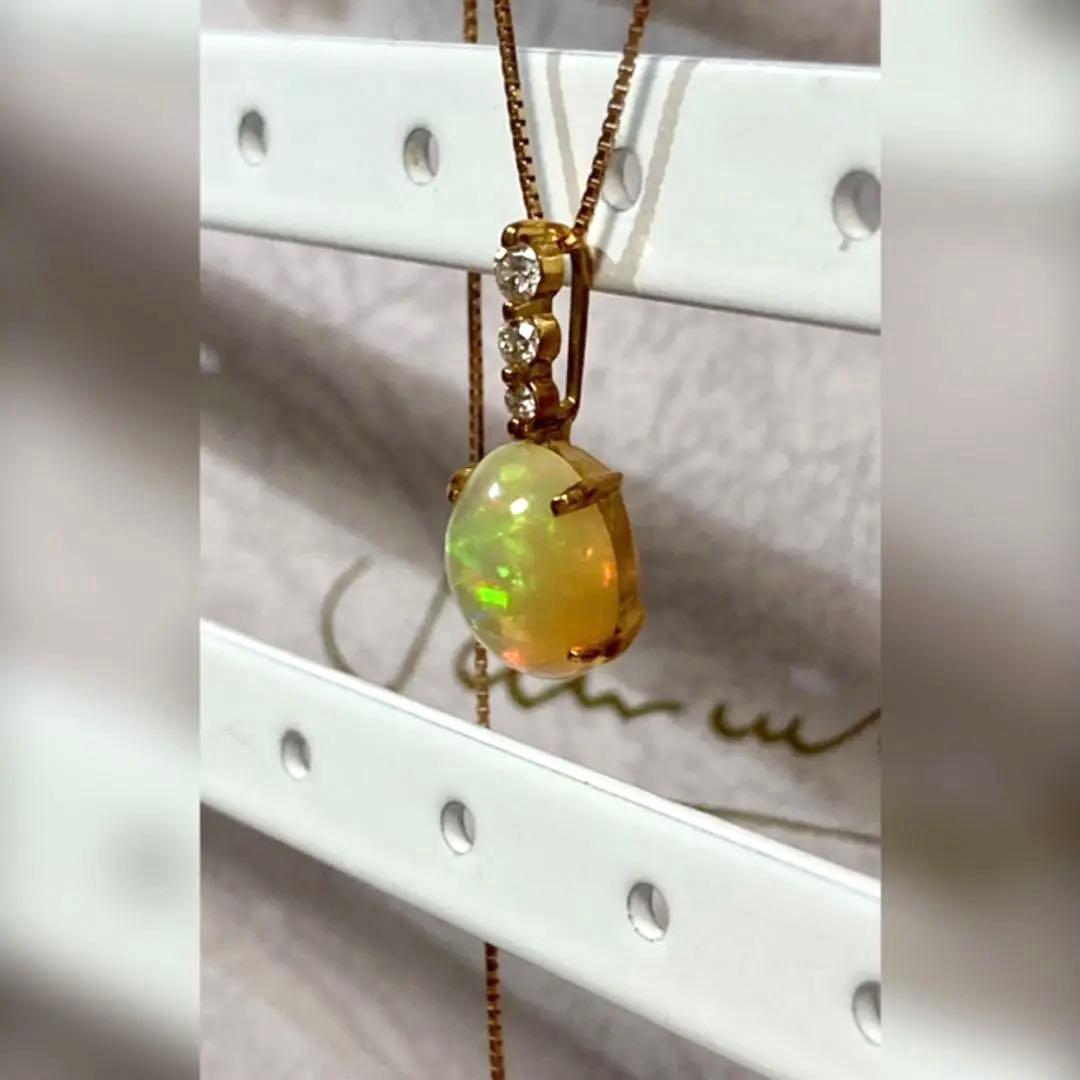 GSTV エチオピアオパール&ダイヤモンドペンダントトップ(チェーン除く