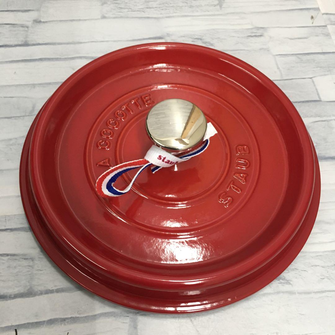 k629 staub ストウブ　ピコ ココット ラウンド　チェリー　２０ｃｍ