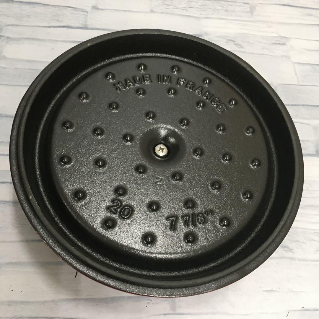 k629 staub ストウブ　ピコ ココット ラウンド　チェリー　２０ｃｍ