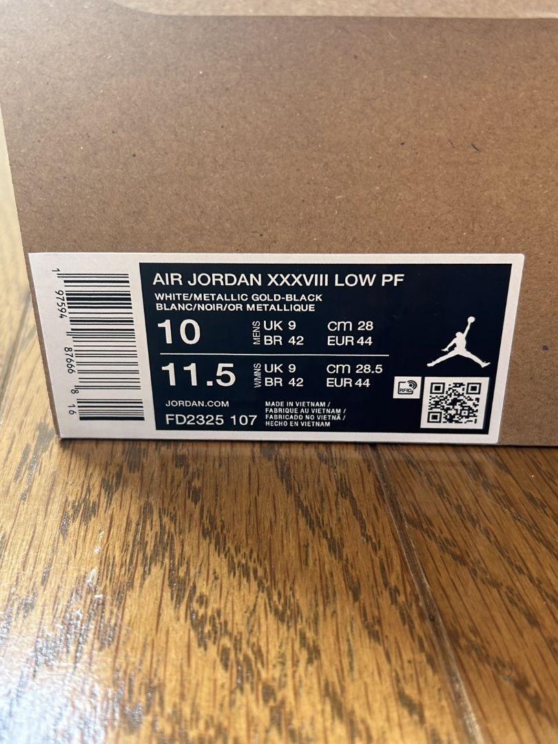 シューズ(男性用) AIR JORDAN XXXVIII LOW PF