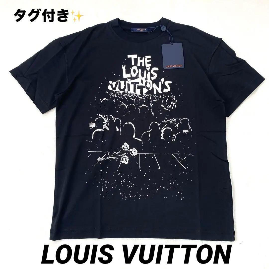 【新品タグ付き】ルイ ヴィトン Tシャツ 黒 XS 23SS LVコンサート