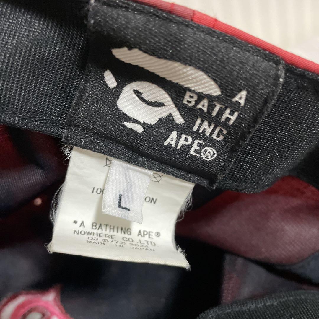 人気 アベイシングエイプ BAPE コットンキャップ ピンク カモフラ Bロゴ