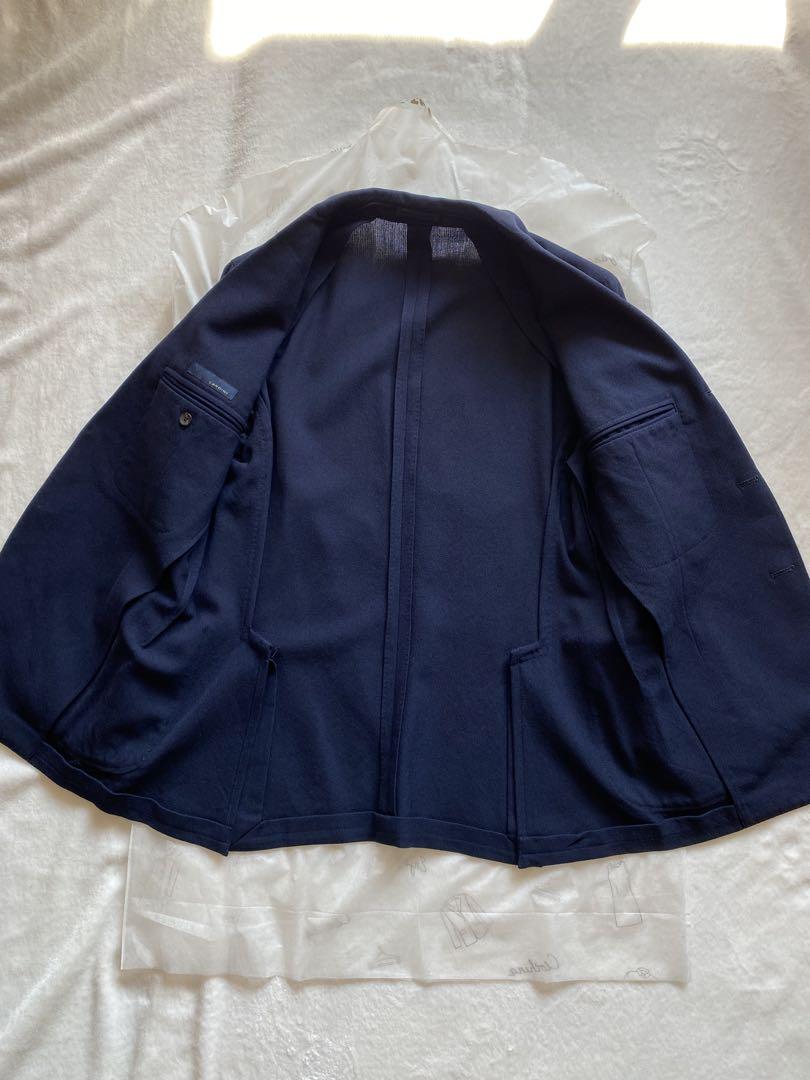 未使用級LARDINI ホップサック ジャケット 50 紺