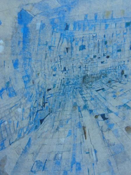 M・E・V・Silva、Perspective bleue、希少画集画 - 絵画/タペストリ