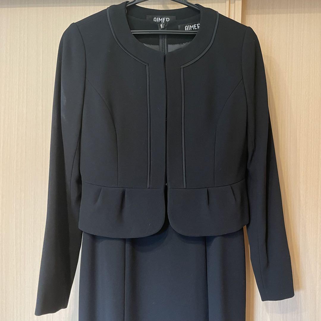 ブラックフォーマルスーツワンピース9号喪服