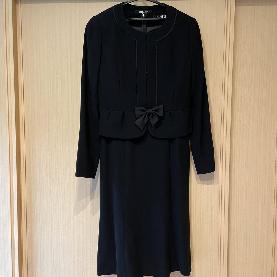 ブラックフォーマルスーツワンピース9号喪服
