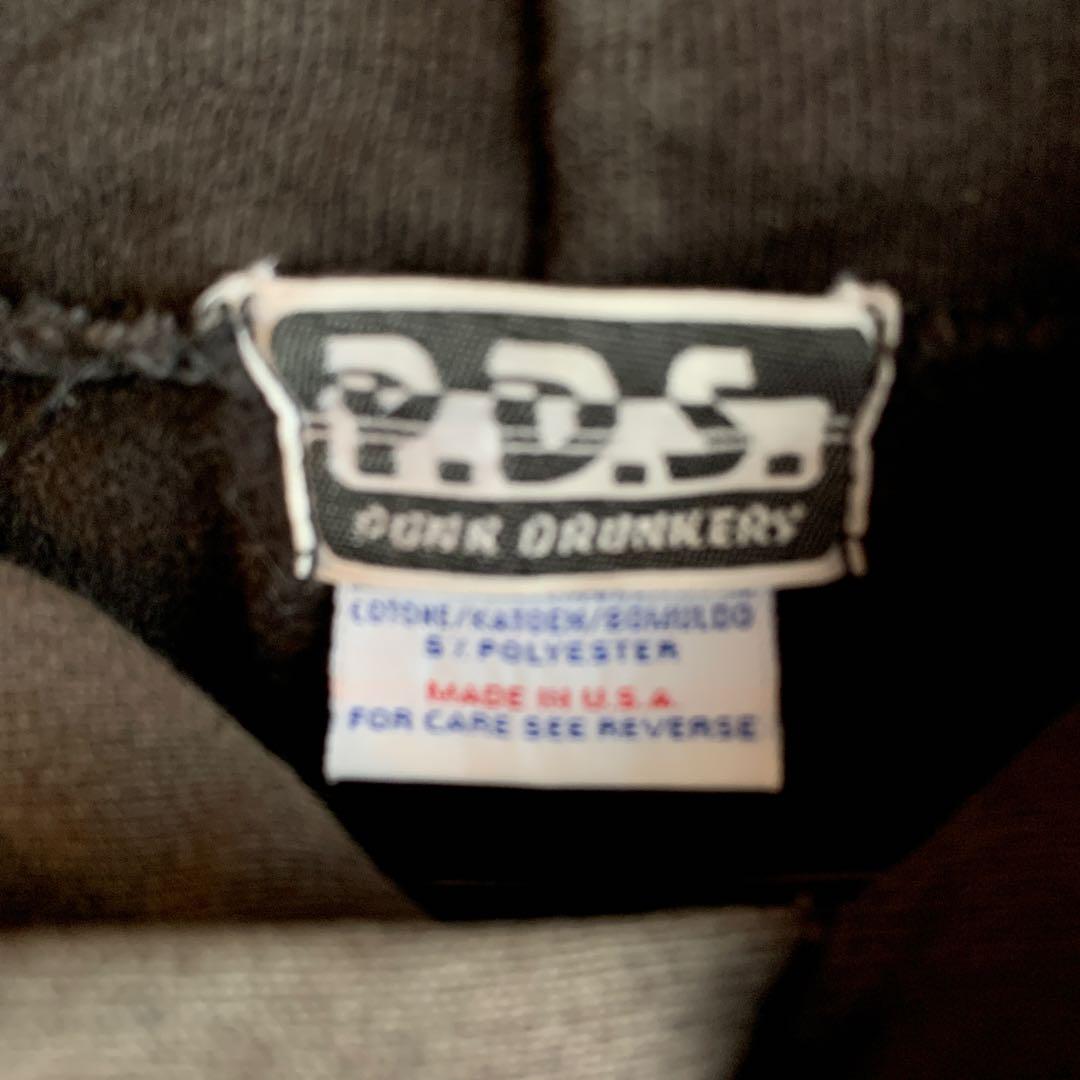 初期『PUNK DRUNKERS 』ヘビーウエイトパーカー USA製ボディー