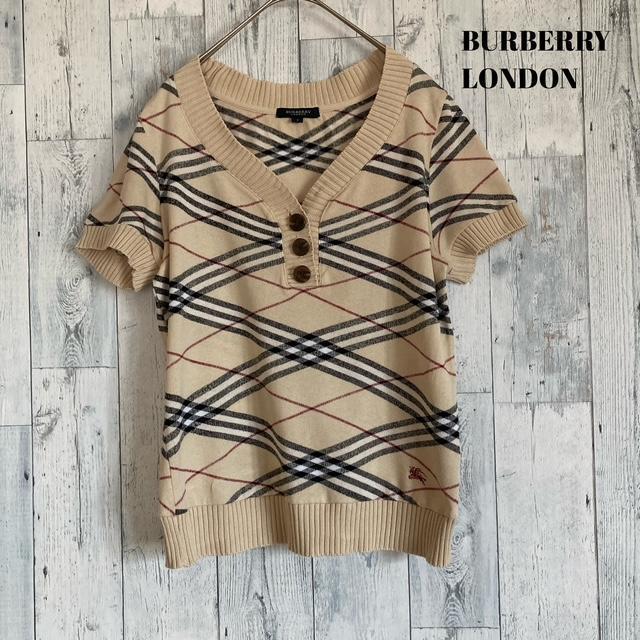 BURBERRY LONDON ニット M 半袖 毛100% ハイネック 楽天市場】半袖（ブランドバーバリー）（ニット・セーター