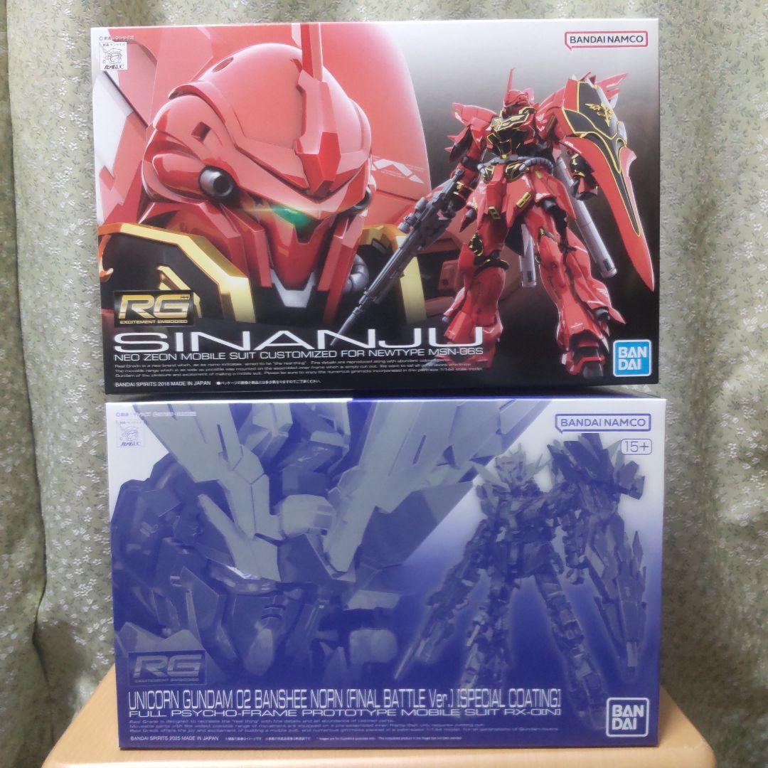 機動戦士ガンダムUC関連ガンプラ HG RG 7点セットアクションベース付き 機動戦士ガンダムUC関連ガンプラ HG RG 7点セットアクションベース付き