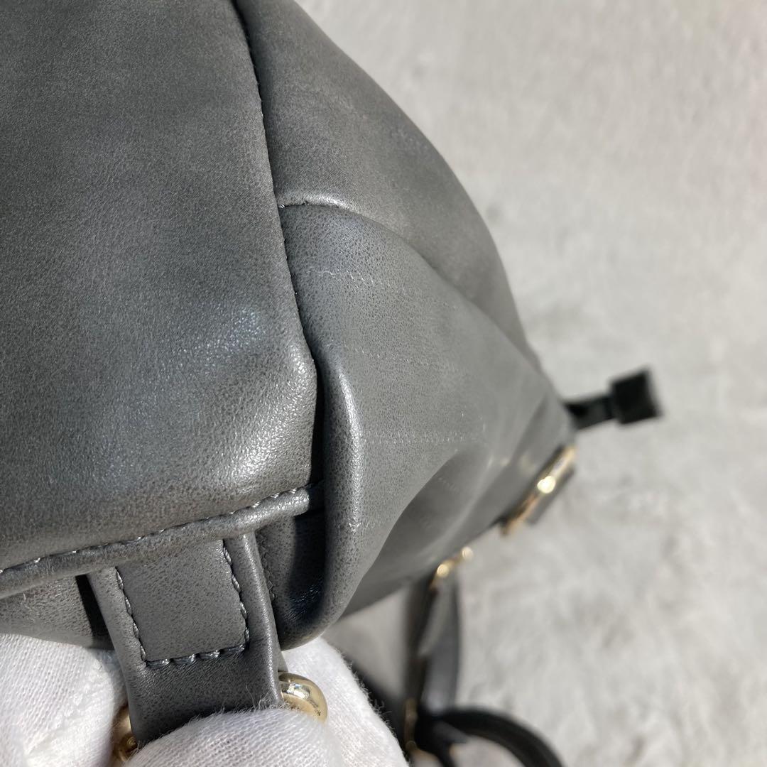 ear イアパピヨネ 2way レザーリュック ゴールド金具 - メルカリ