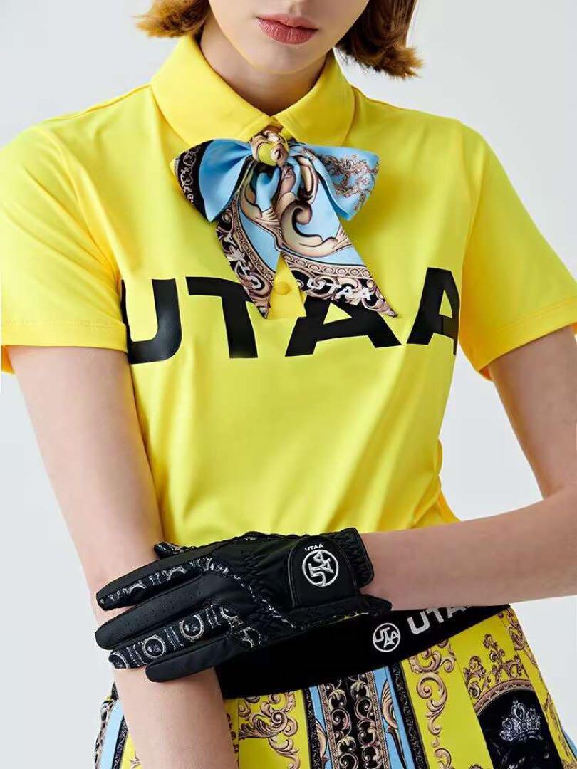 UTAA ゴルフ ウェア ニット ポロシャツ レディース トップス 半袖 新作