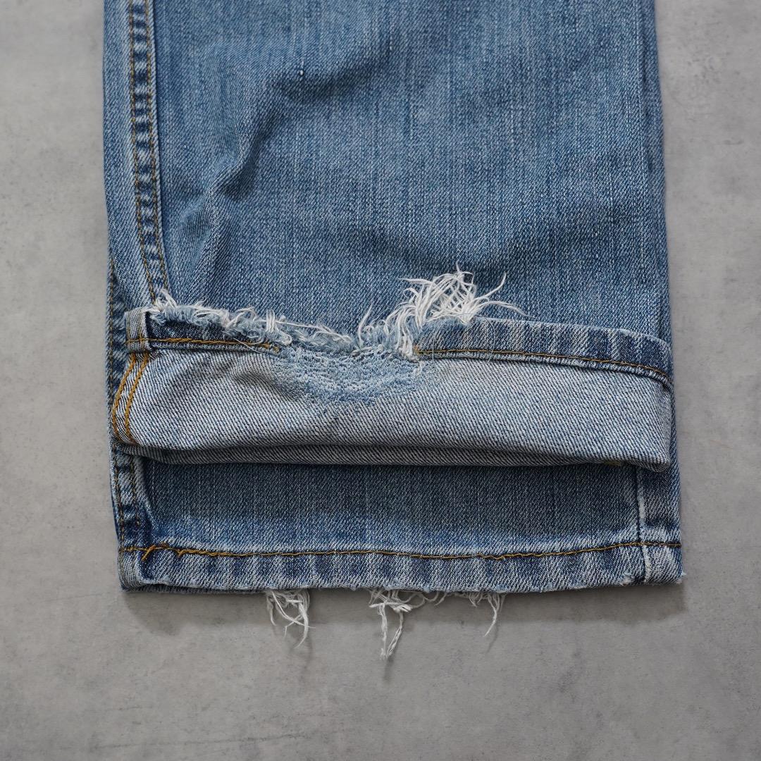リーバイス569 Levis W30 ブルーデニム 青 ヒゲ 古着 15676