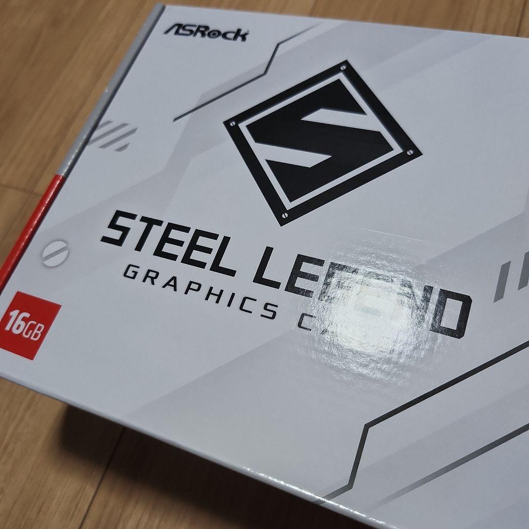 豊富な ASRock Radeon 9070 XT 16GB Steel Legend新品、♥