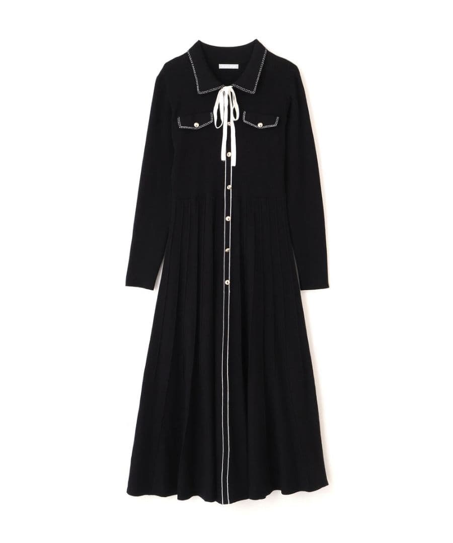 【新品】ジルバイジルスチュアート ステッチカラーニットワンピース 【新品】ジルバイジルスチュアート ステッチカラーニットワンピース