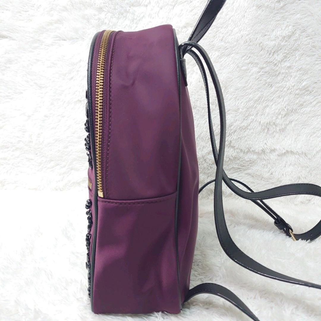 【極美品】katespade ケイトスペード バックパック ビジュー ナイロン 極美品】katespade ケイトスペード バックパック ビジュー