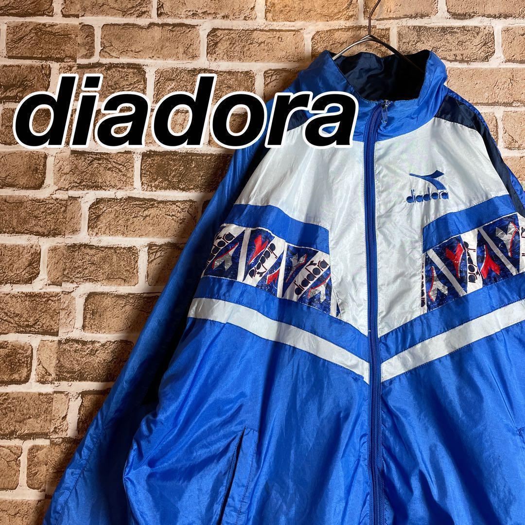 【レア☆】90s ディアドラ ナイロンジャケット ウィング ブルー XXL