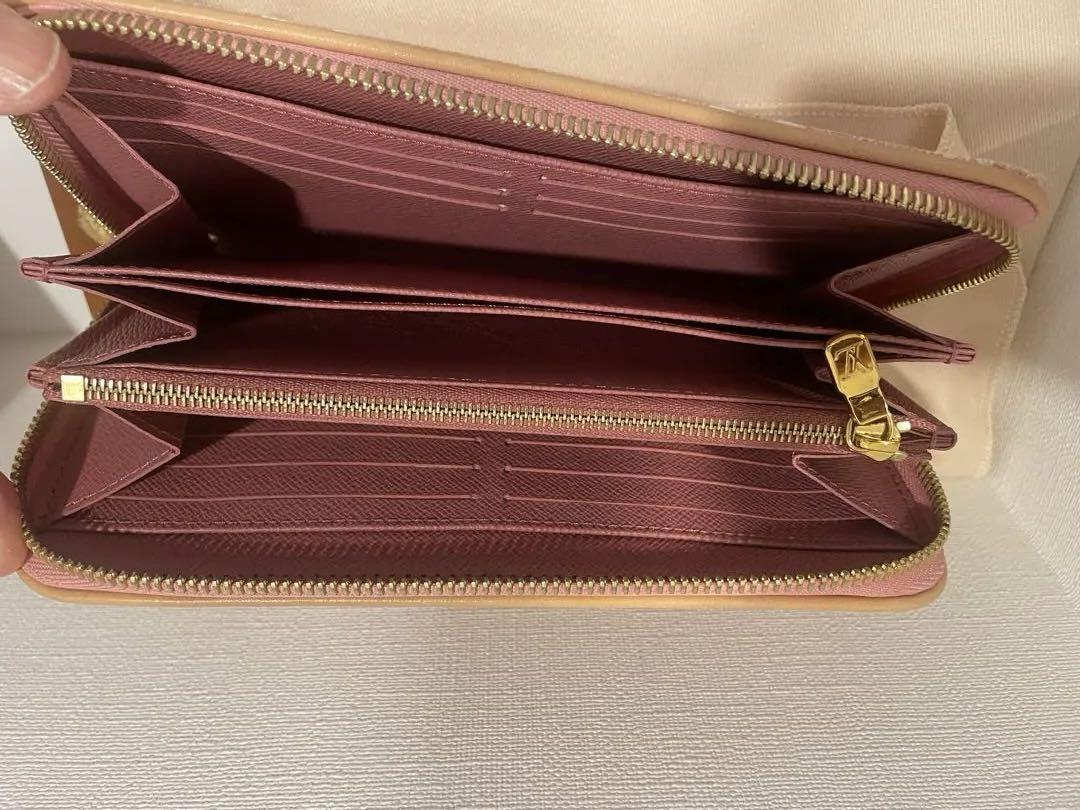 LOUIS VUITTON ピンク デニム長財布
