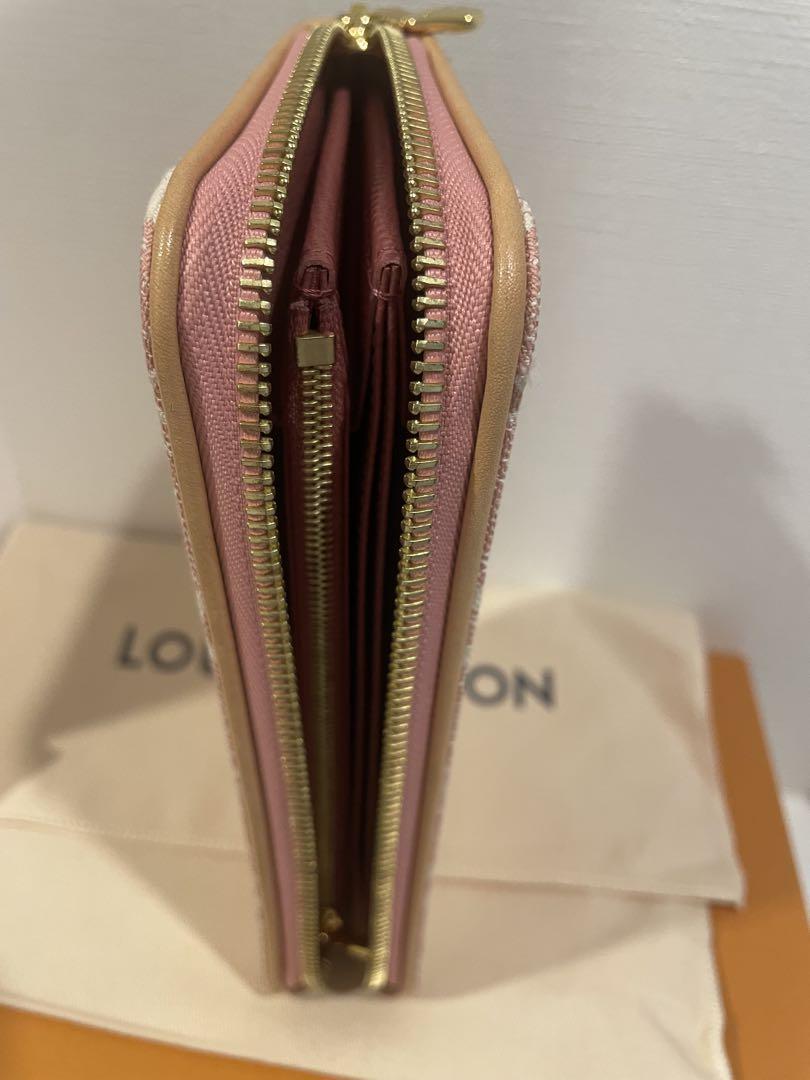 LOUIS VUITTON ピンク デニム長財布
