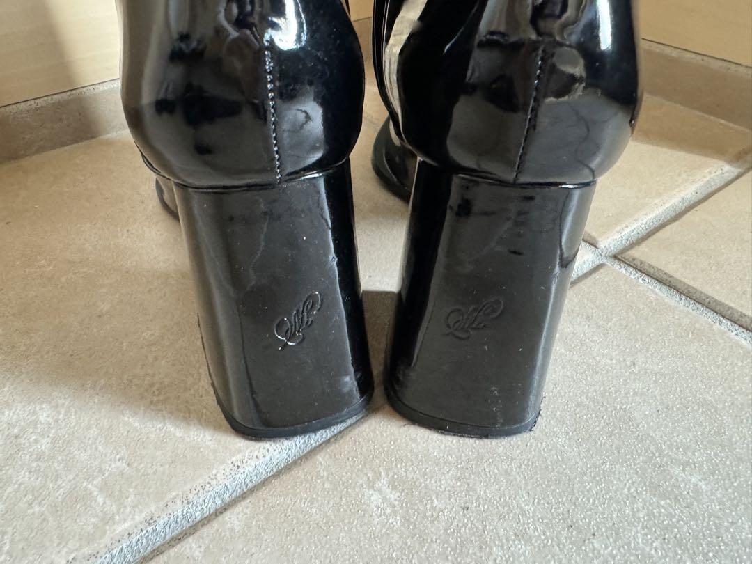 meltthelady enamel square short boots 靴