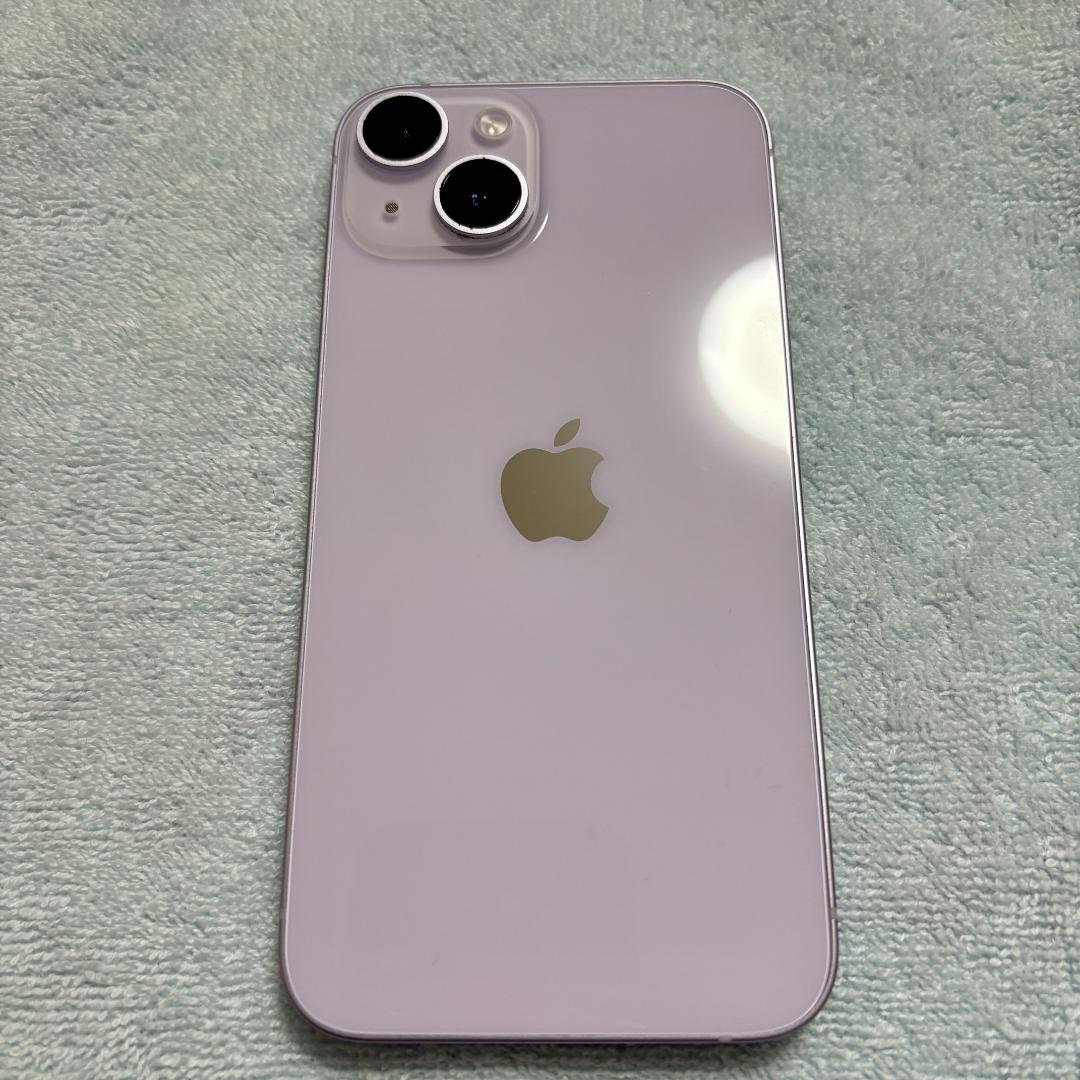 クワイフiPhone14 パープル 256GB 箱付き ※大きめのヘコみ有