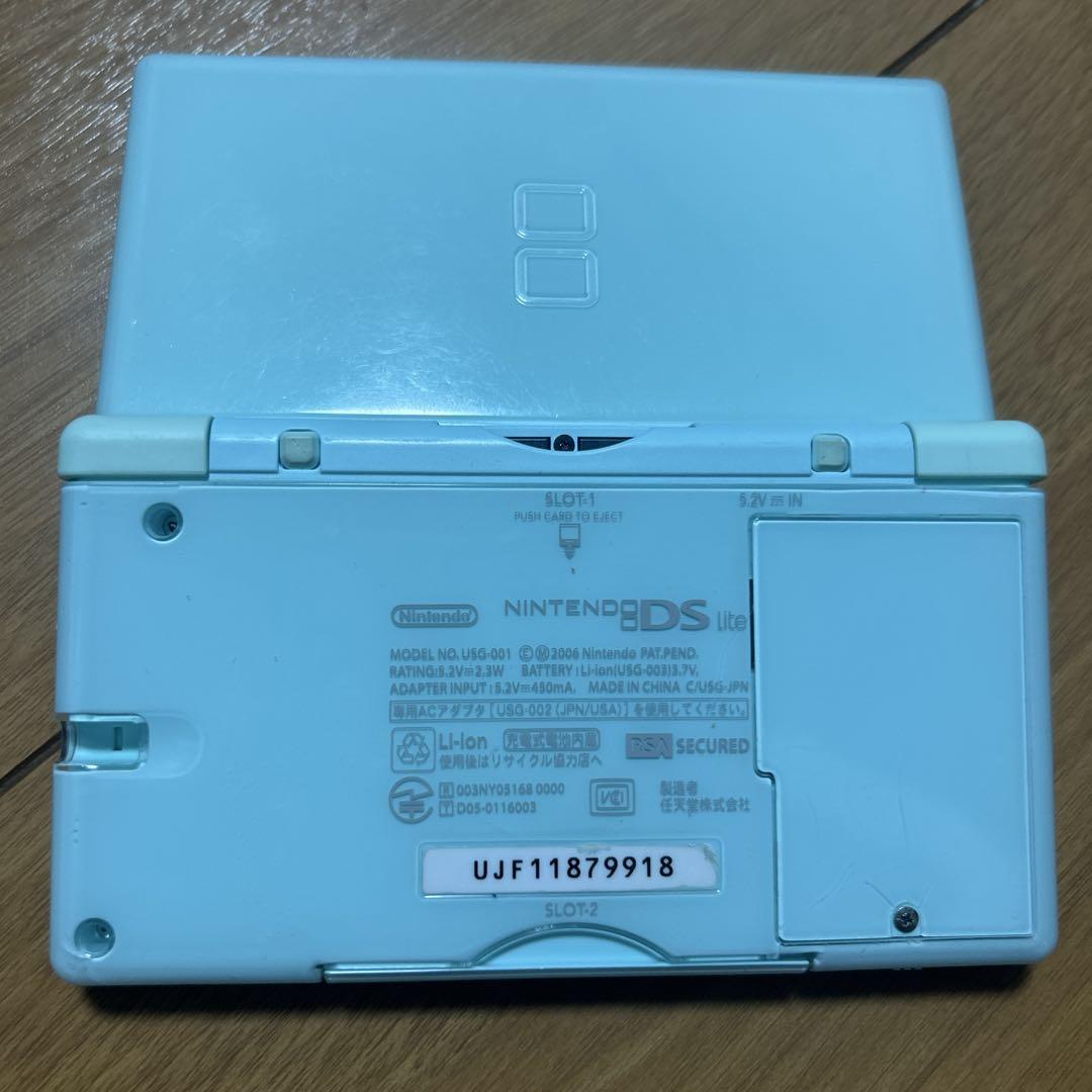 任天堂DS lite アイスブルージャンク品(画面の黄ばみのため