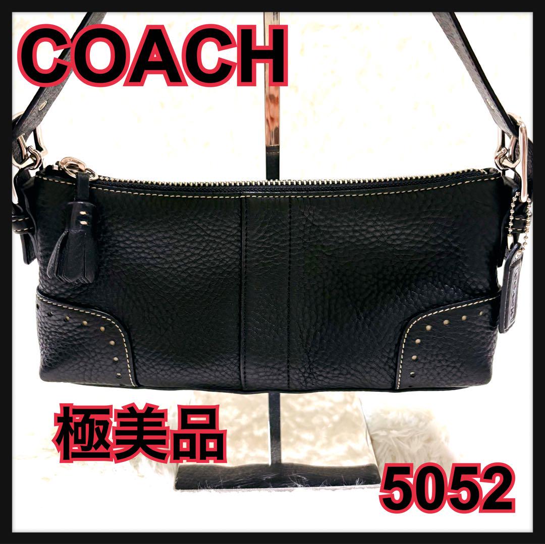 美品 COACH コーチ 肩掛け ワンショルダーバッグ シボレザー