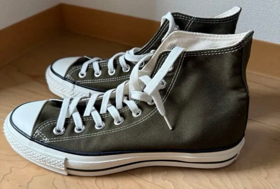 【新品未使用】コンバースオールスター J HI カーキ　25cm 日本製