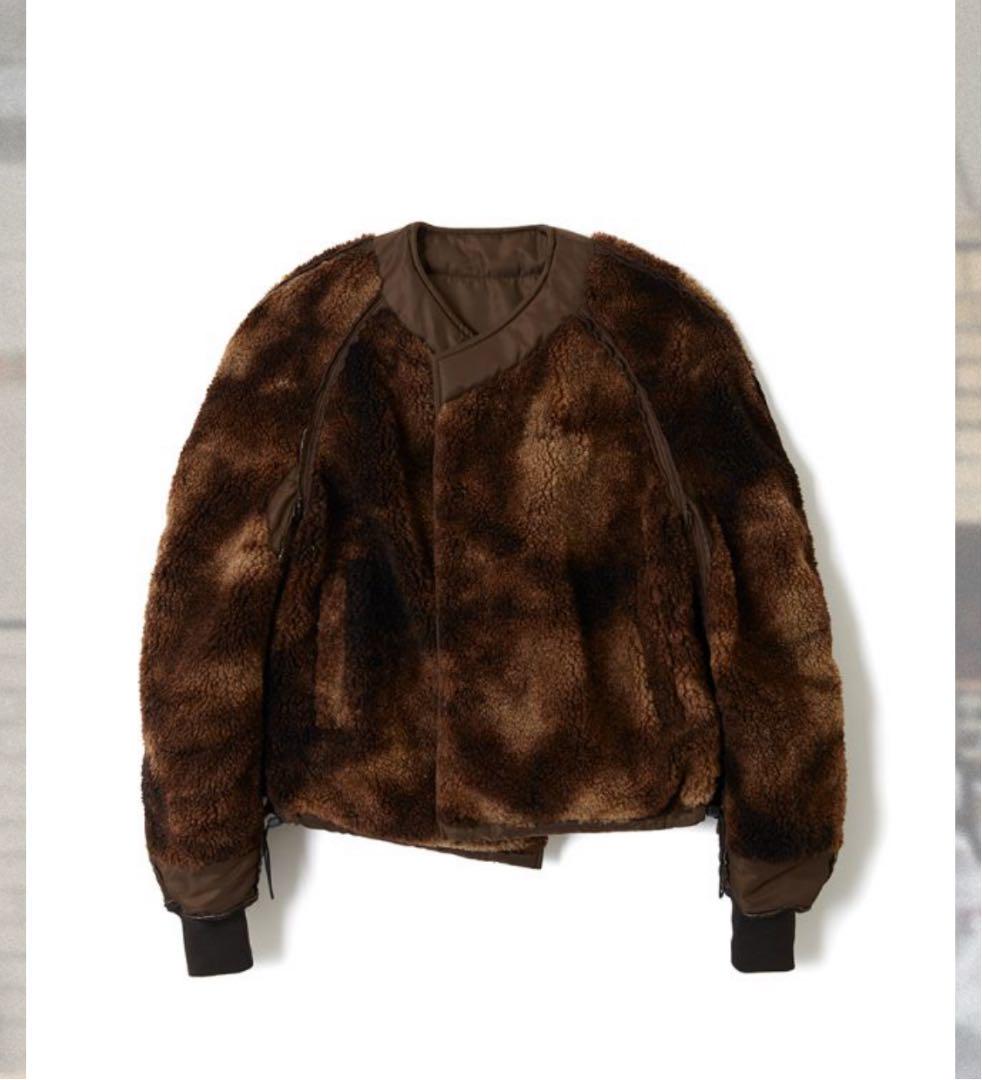 ジャケット・アウター Two face panel boa blouson