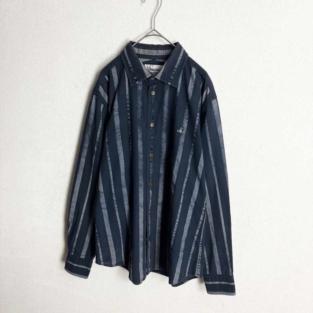 オーブ刺繍 長袖シャツXL(LL)・Vivienne