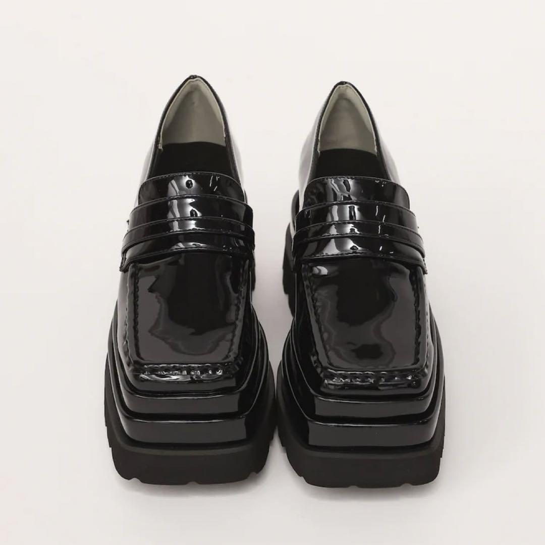 【新品未開封】Darich エナメルプラットフォームローファー M
