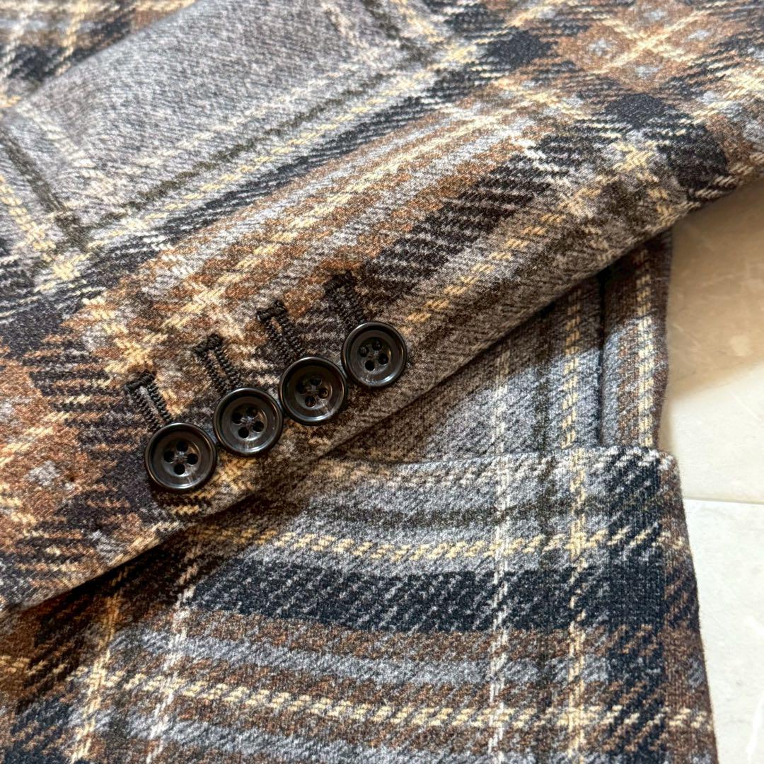 CIRCOLO1901 カシミヤタッチ グレンチェック 別注モデル グレー 48