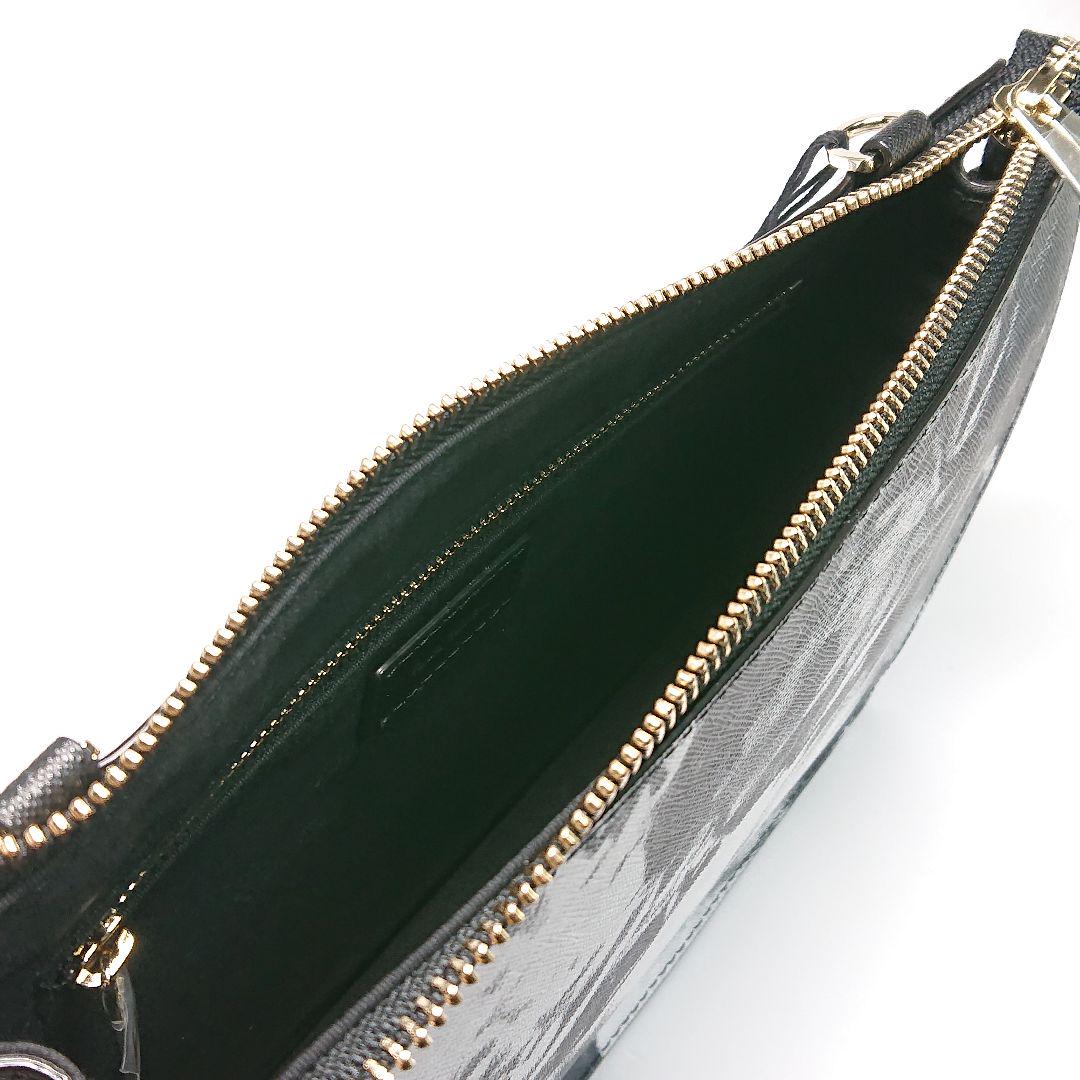 好評即納 新品未使用 ポールスミス ハーフフローラルショルダーバッグ クラッチ ブラック Dh1SI-m65597302818 爆買い