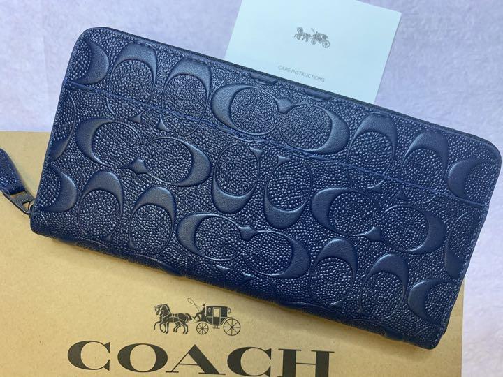 COACH コーチ　長財布　ブルー　新品　アウトレット