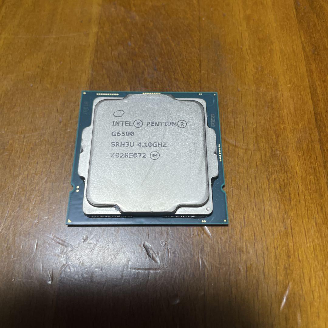 Pentium Gold G6500 CPU 動作確認済み