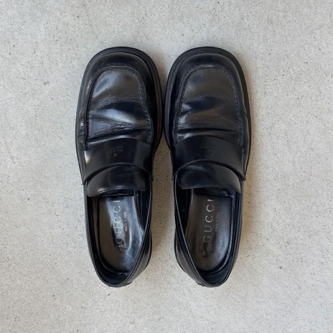 シ*読様 gucci square toe roafer