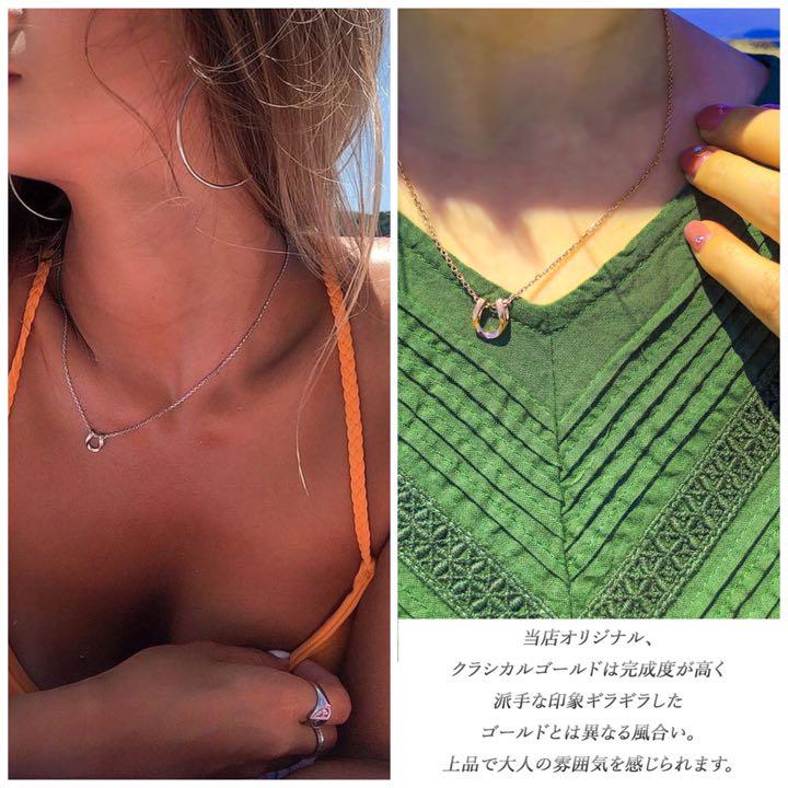ハワイアンジュエリー ホースシュー ネックレス 馬蹄 スクロール サージカル
