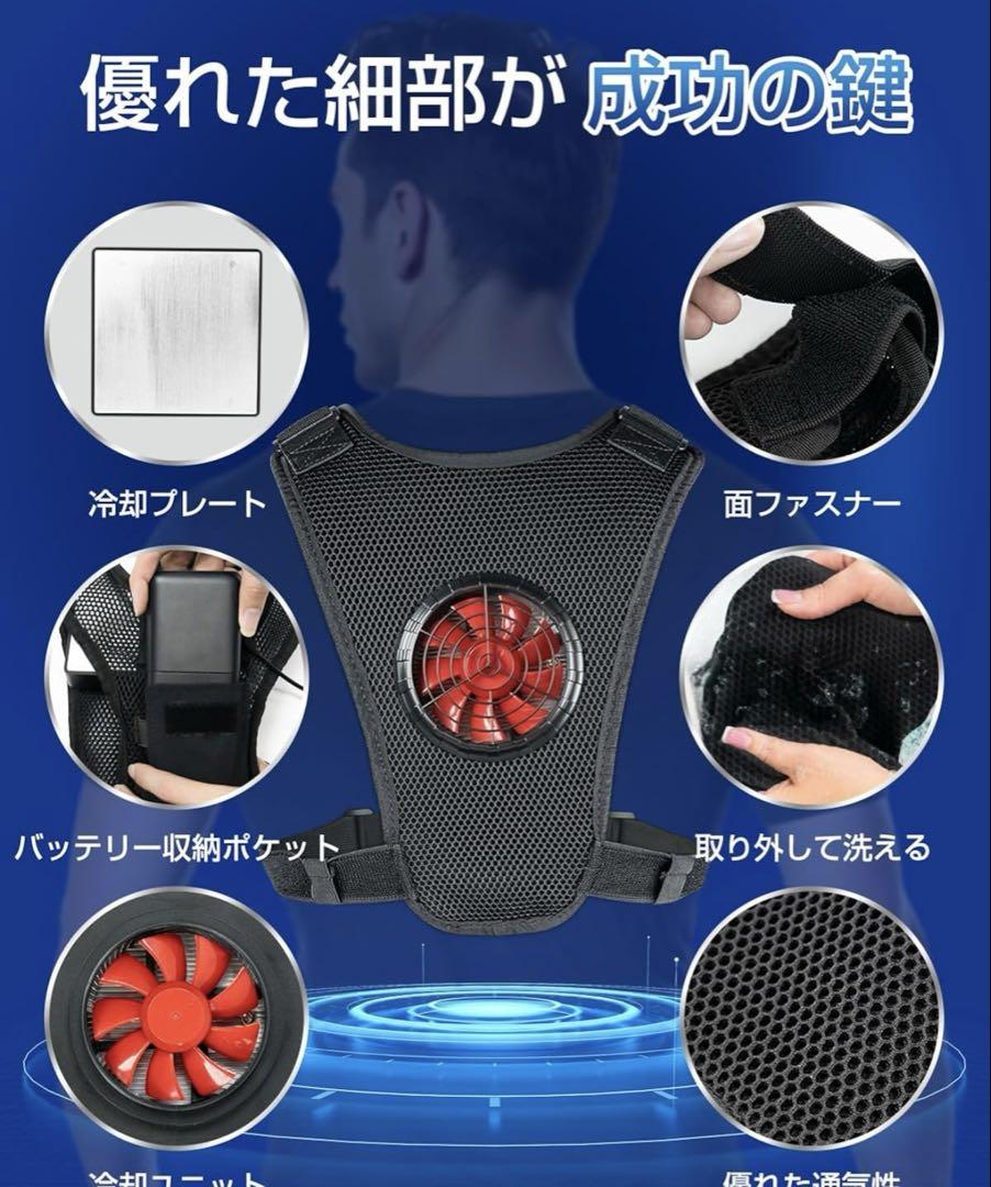 ペルチェベスト　冷却ベスト　超大冷却面　冷却ブレート付き20000mAh 未開封