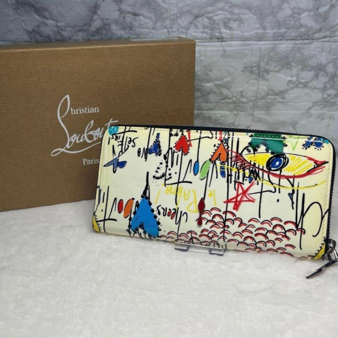 Christian Louboutin プリント 長財布 グラフィティ 落書き Christian Louboutin プリント 長財布 グラフィティ 落書き