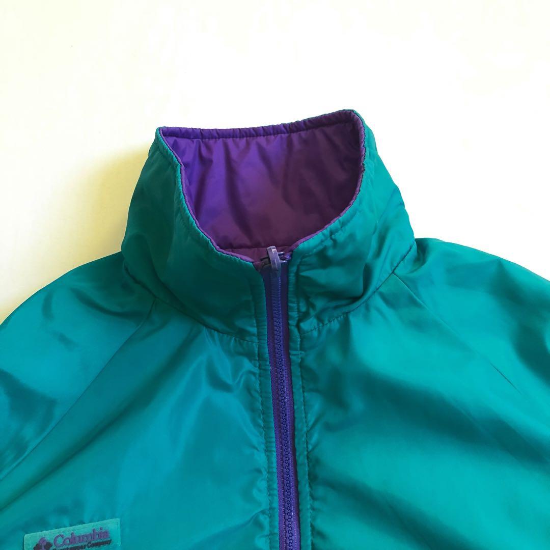 Columbia 90s リバーシブル 中綿 ナイロン ブルゾン ジャケット