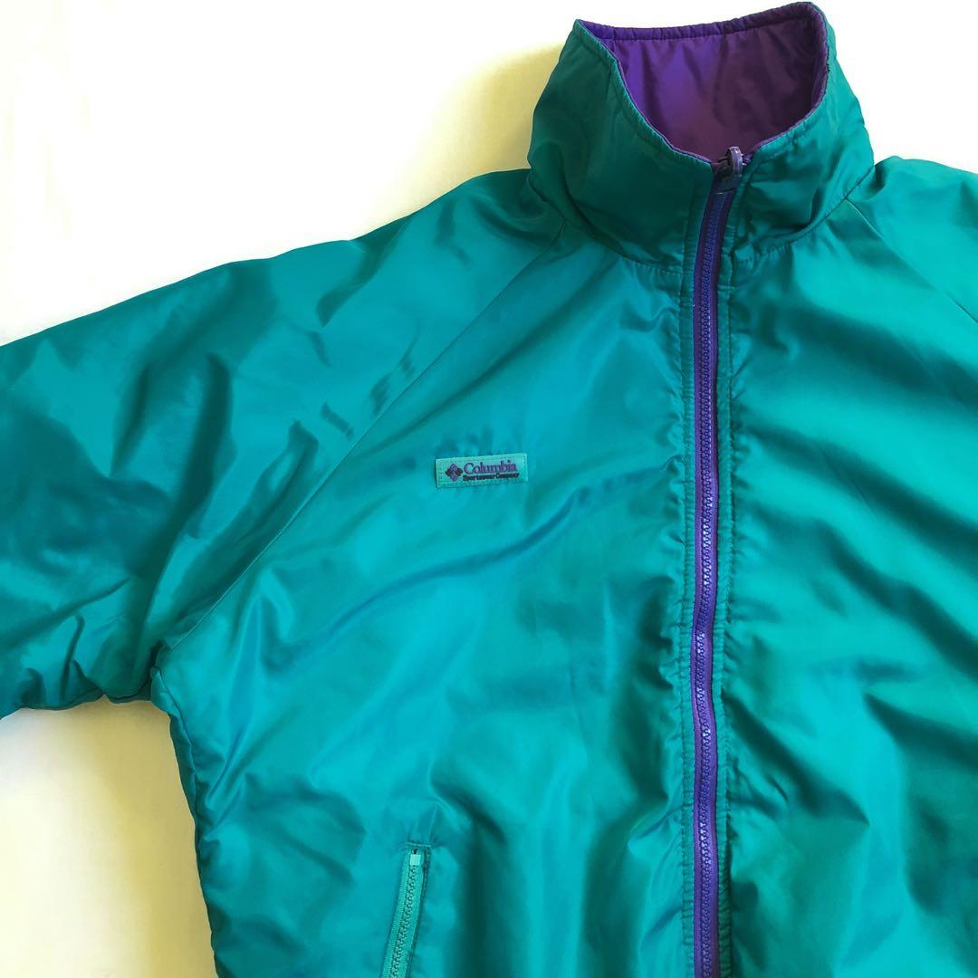 Columbia 90s リバーシブル 中綿 ナイロン ブルゾン ジャケット