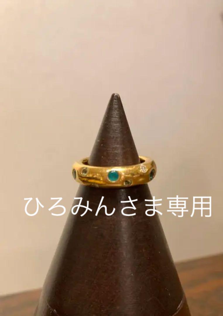 RUGIADA リング K18 YG ダイヤモンド エメラルド ペリドット #8