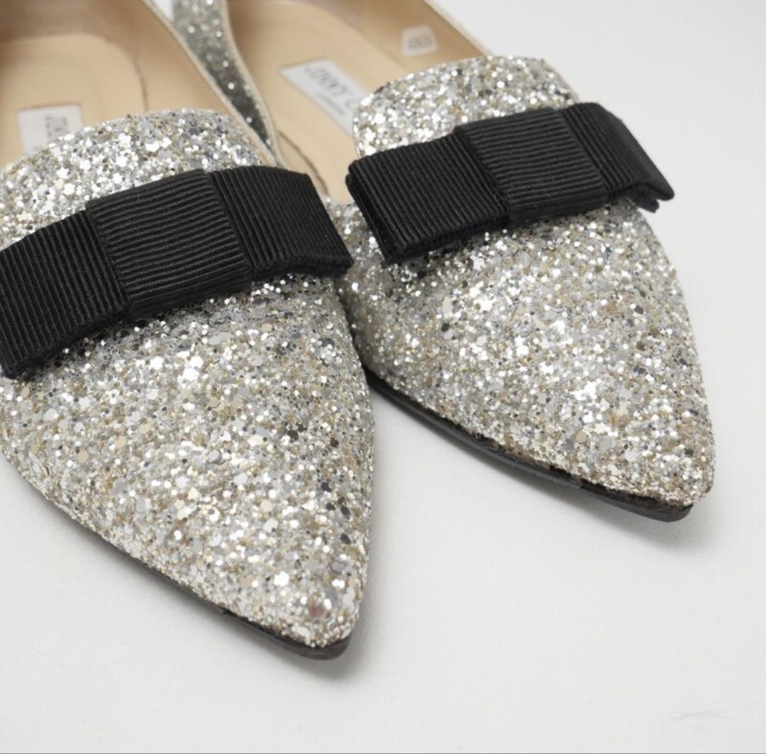 ★美品★ジミーチュウ JIMMY CHOO Gala フラットシューズ 37.5