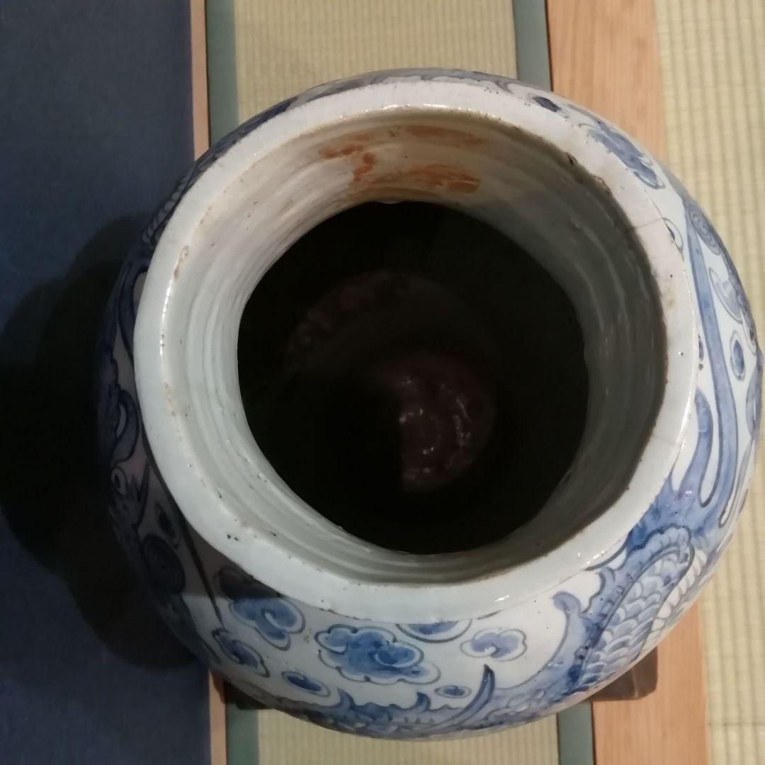 朝鮮王朝時代李朝～龍文様立壺