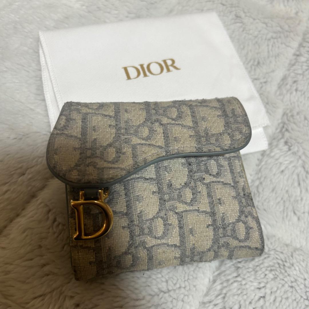 Dior ウィメンズ 「サドル」 ロータスウォレットオブリーク ジャカード
