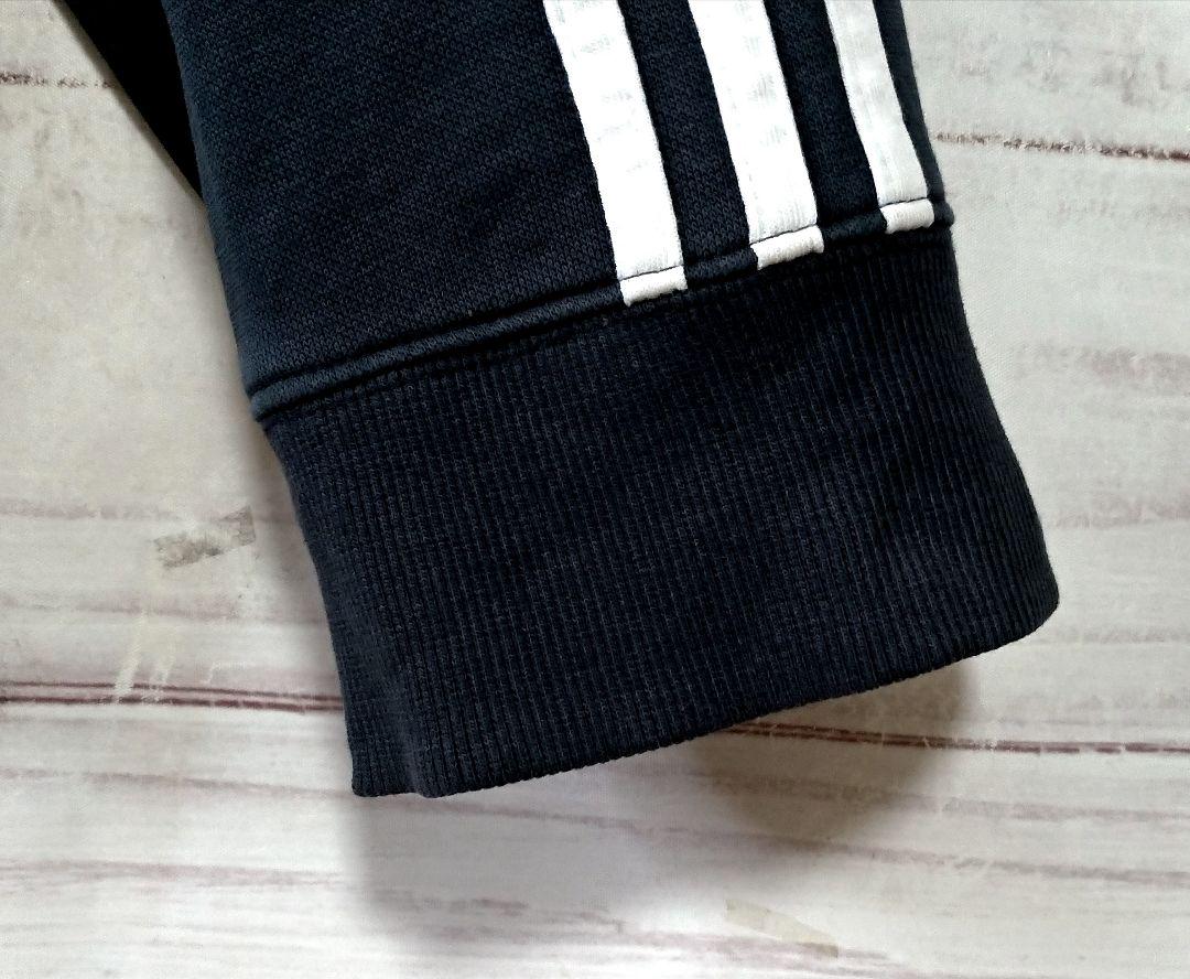 アディダス 刺繍ロゴ サイドライン フルジップ パーカー 万国旗タグ