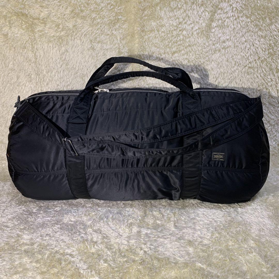極美品 ポーター タンカー ボストンバッグ XL 2way 大容量 黒 ナイロン メンズ