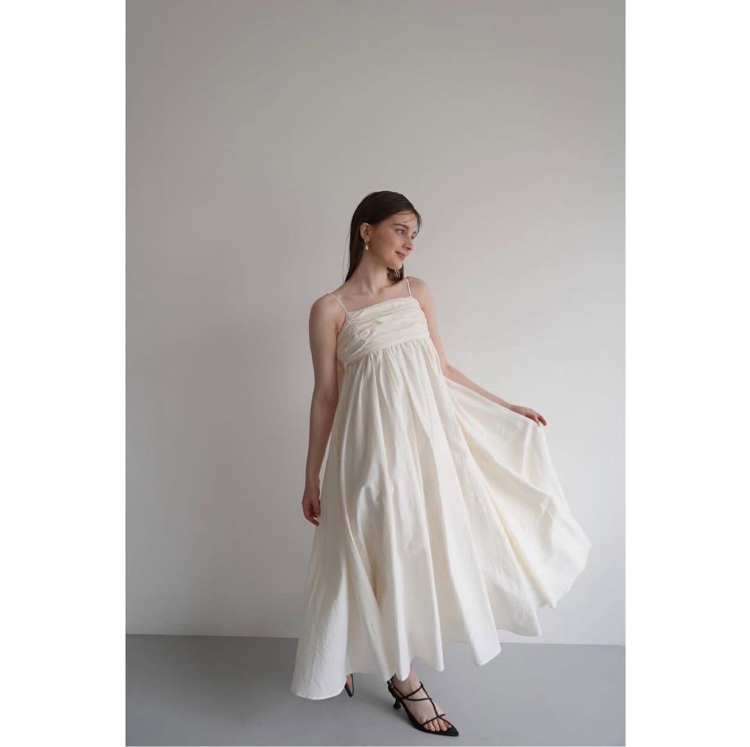 acka】 gather volume camisole one-piece - メルカリ