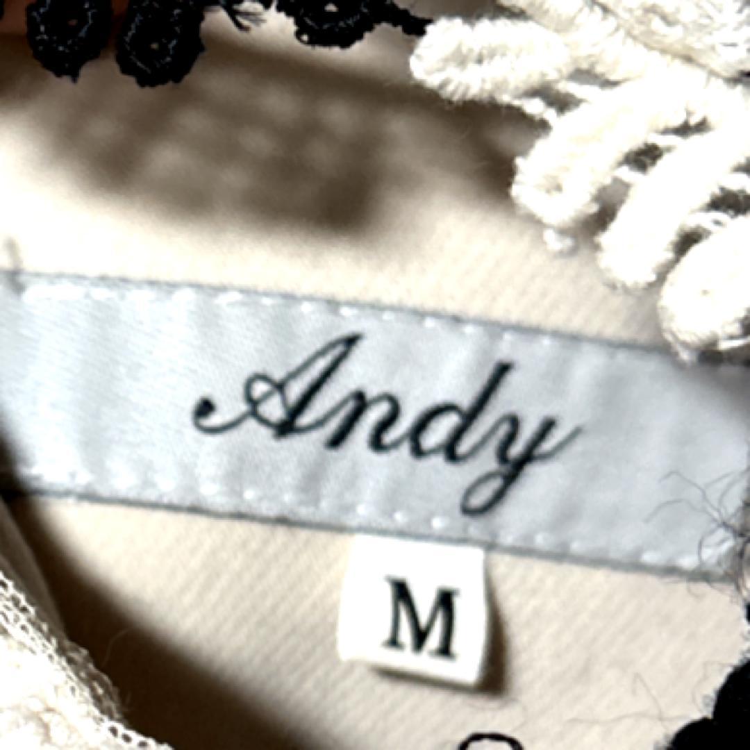 Andy キャバドレス M アンディ 総レース ワンピース ウエストリボン