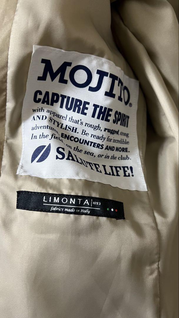 MOJITO ベージュ トレンチコート Lサイズ美品使用回数少ない MOJITO ベージュ トレンチコート Lサイズ美品使用回数少ない